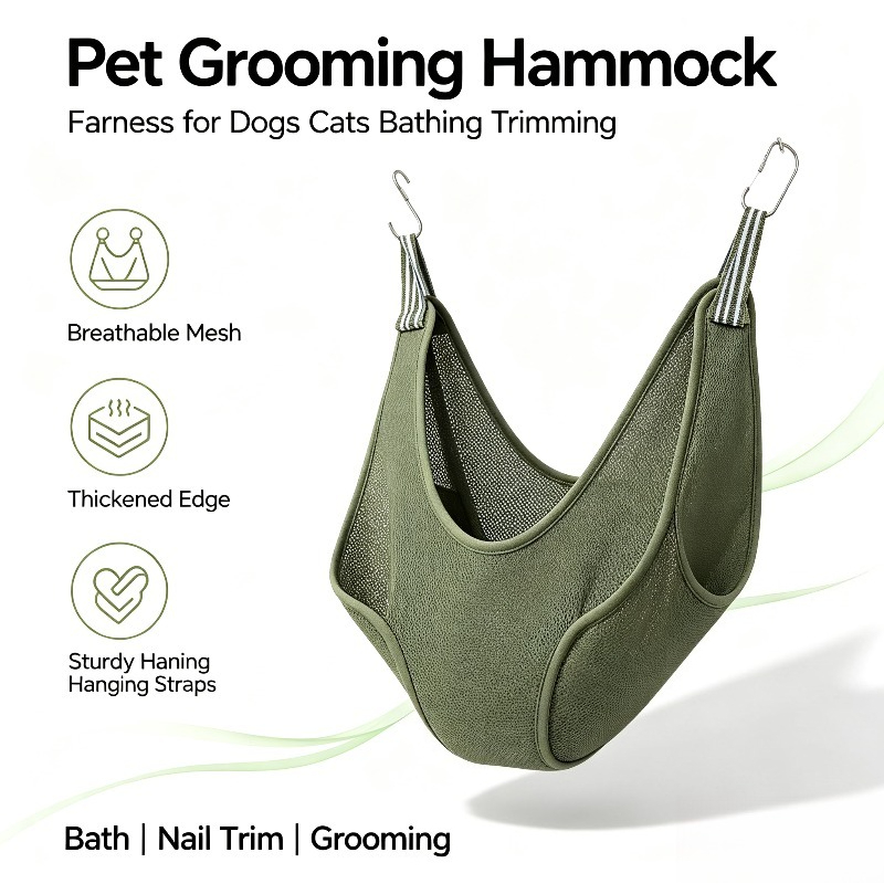 Pet Grooming Hammock Sling Restraint - Hanging Pet Grooming Hammock Multi Purpose