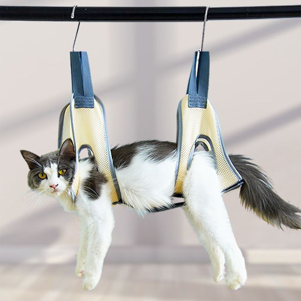 Pet Grooming Hammock Sling Restraint - Hanging Cat Grooming Hammock Anti Bite