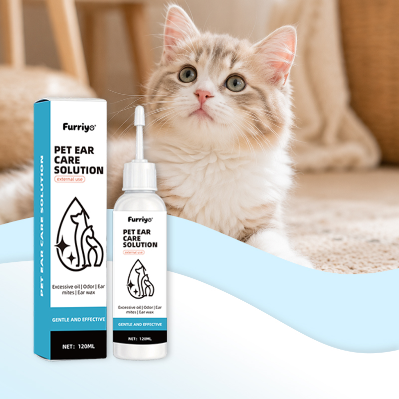 Dog Ear Cleaner Solution Drops Wash - Cat Dog Ear Cleaner Solution 120ml