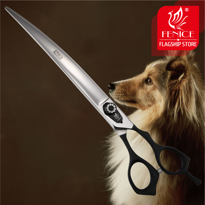 Professional Pet Grooming Scissors Curved - Fenice 7.5/8/9 inch Professional Pet Scissors