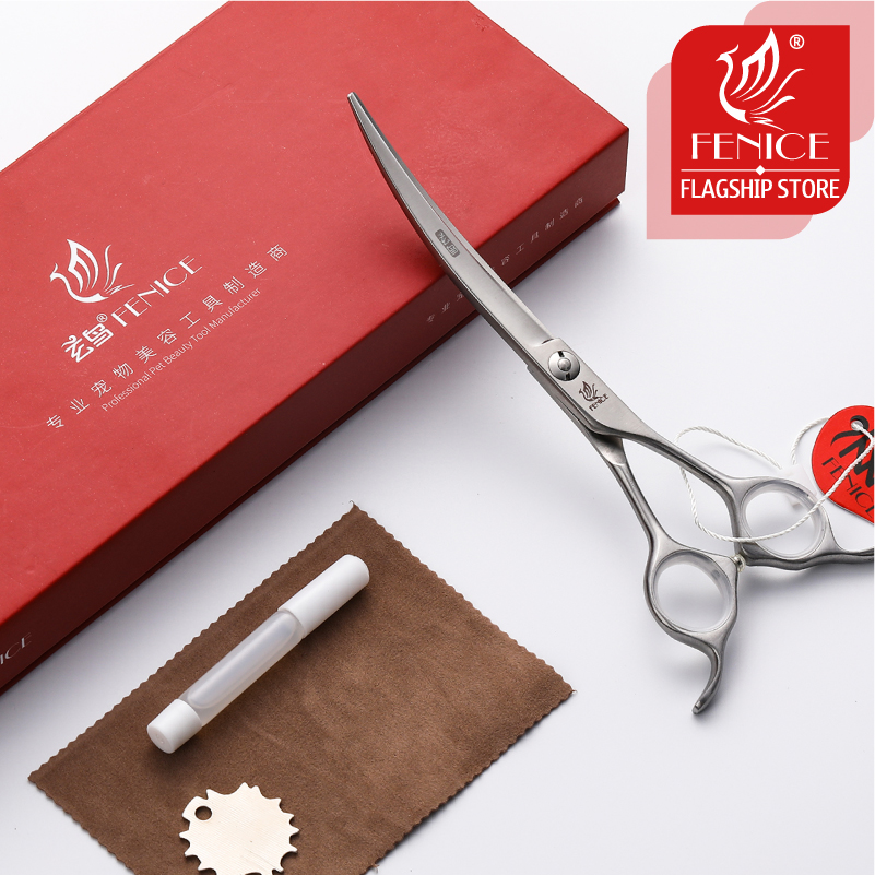 Fenice Professional Pet Dog Gr - огляд і ціна Professional Pet Grooming Scissors Curved
