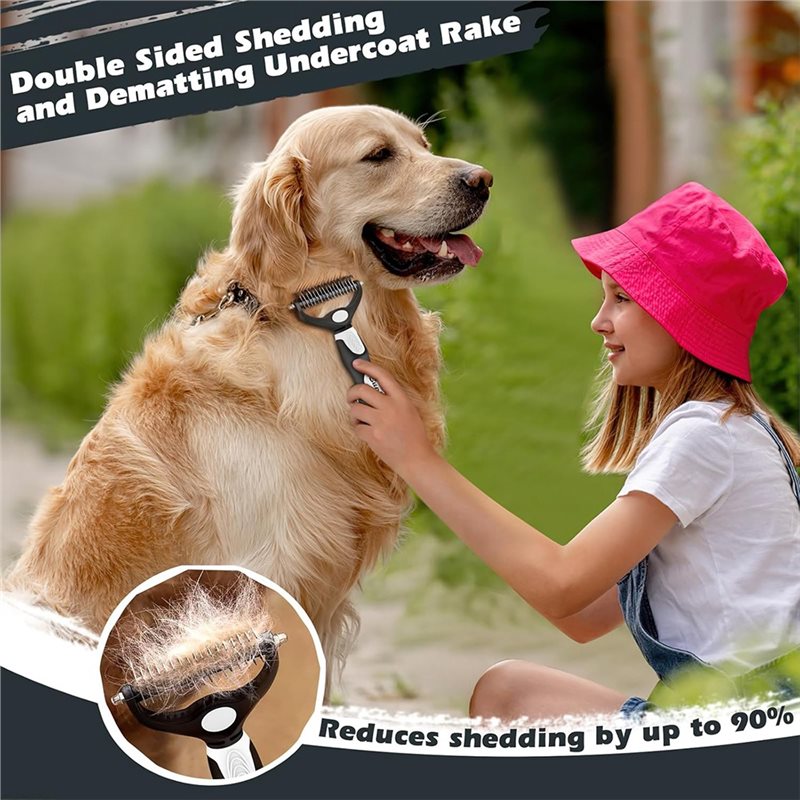 NEW HOT In Stock-3PCS For Dogs - огляд і ціна Slicker Brush Self Cleaning Pet Grooming