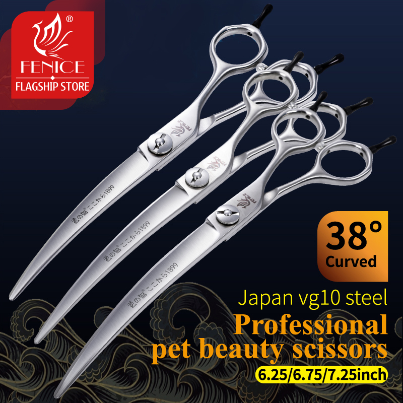 Fenice Professional Dog Groomi - огляд і ціна Professional Pet Grooming Scissors Curved