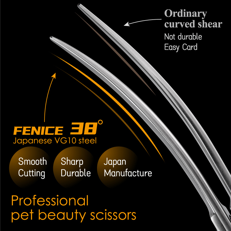 Fenice Professional Dog Groomi - огляд і ціна Professional Pet Grooming Scissors Curved