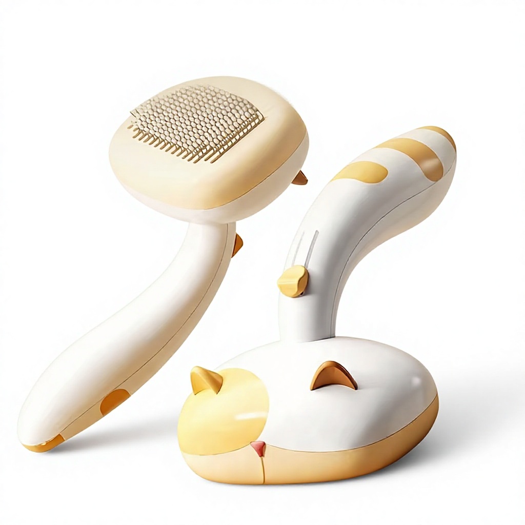 Pet Grooming Brush Stainless S - огляд і ціна Slicker Brush Self Cleaning Pet Grooming
