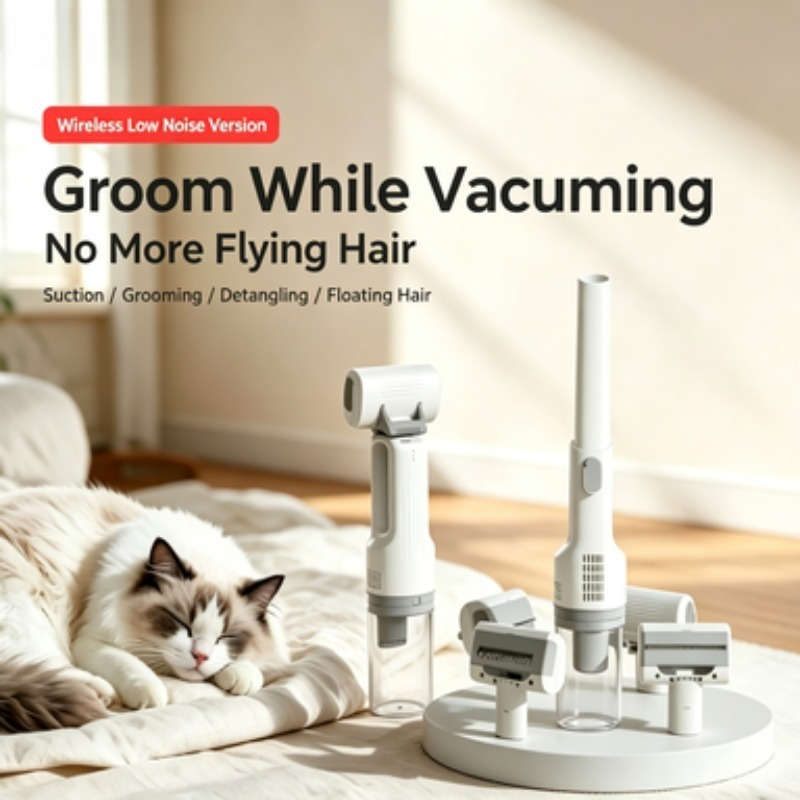 ZONGYAN Pet Grooming Vacuum Cl - огляд і ціна Pet Grooming Vacuum Suction Kit 5 In 1