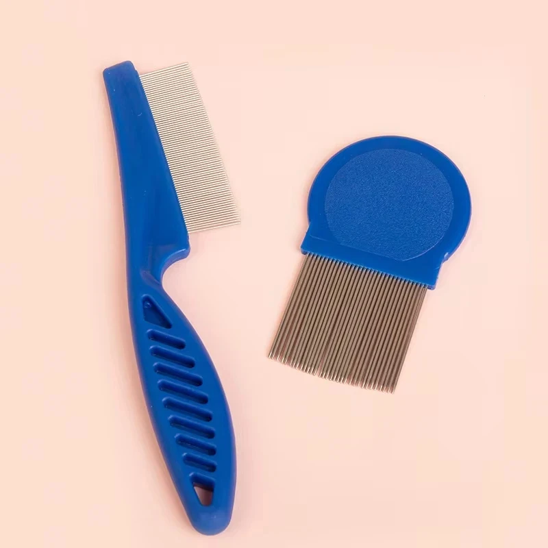 6Pcs/set Pet Flea Comb Stainle - огляд і ціна Flea Comb Fine Tooth Pet Tear Stain