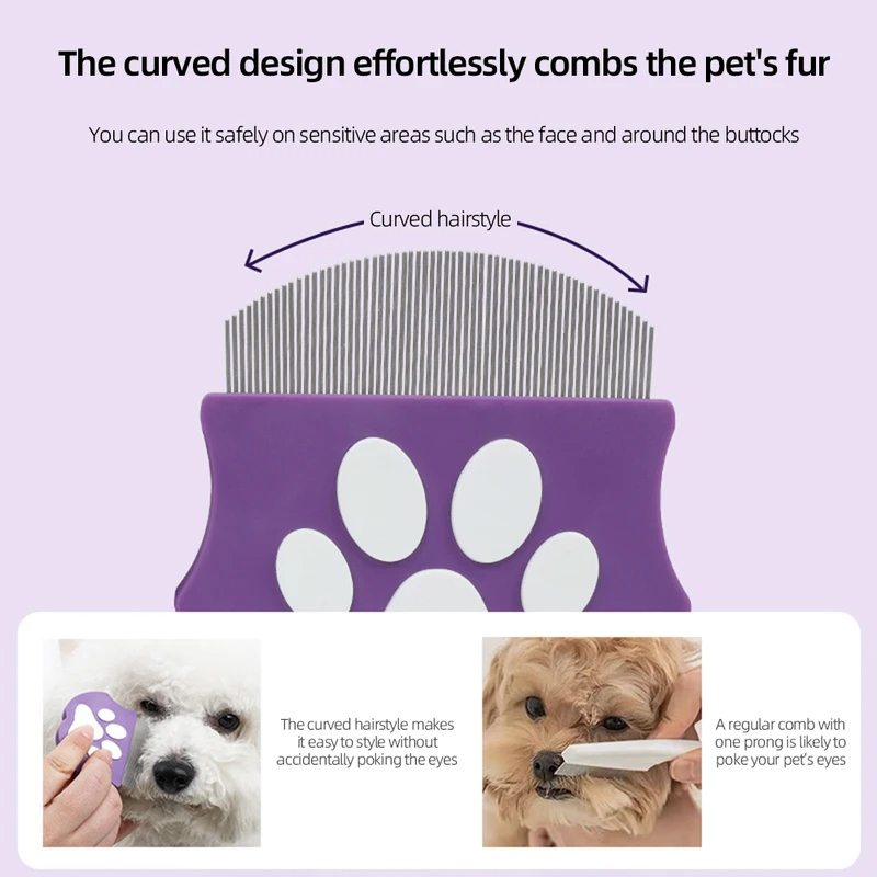 Pet Flea Comb for Cats Dogs Te - огляд і ціна Flea Comb Fine Tooth Pet Tear Stain