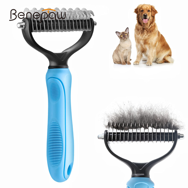 Benepaw Professional Dog Under - огляд і ціна Undercoat Rake Dematting Tool Dog Shedding