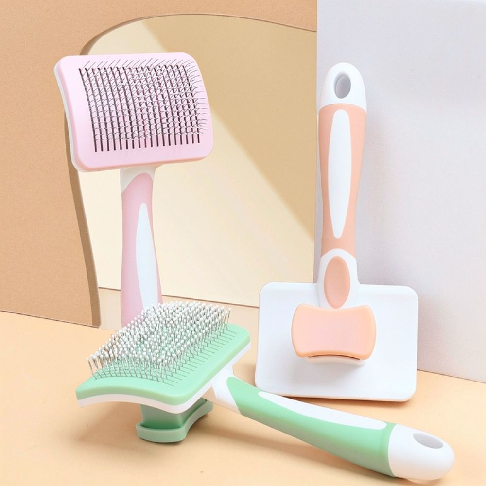 Pet Hair Grooming Tool Self Cl - огляд і ціна Slicker Brush Self Cleaning Pet Grooming