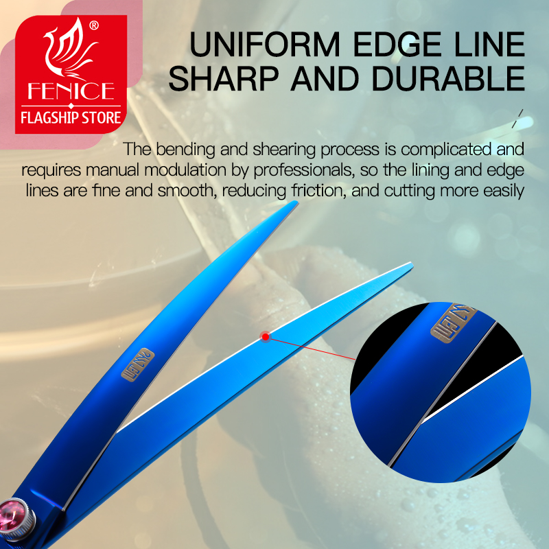 Fenice Professional Japan 440c - огляд і ціна Professional Pet Grooming Scissors Curved