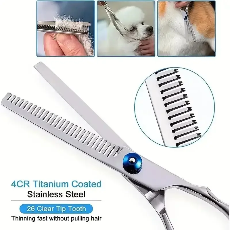 Professional Curved Thinning S - огляд і ціна Professional Pet Grooming Scissors Curved