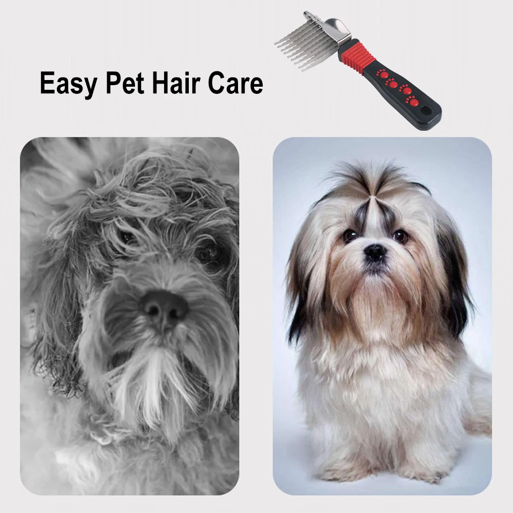 Pet Undercoat Hair Brush Dog G - огляд і ціна Undercoat Rake Dematting Tool Dog Shedding