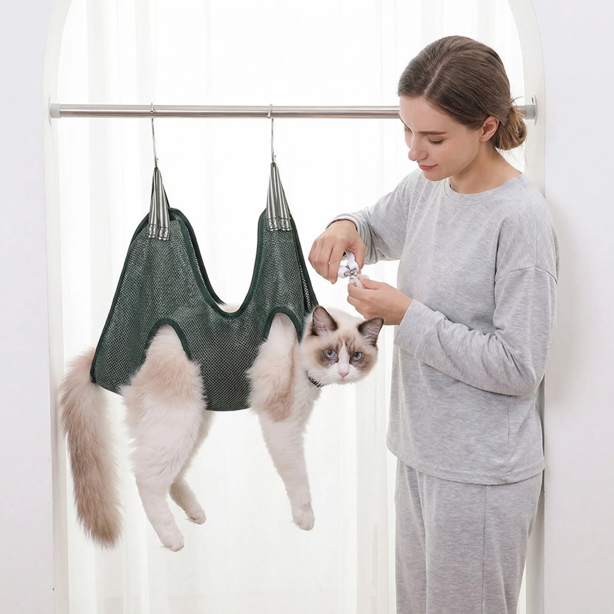 Cats Grooming Hammock Cat Dog  - огляд і ціна Pet Grooming Hammock Sling Restraint