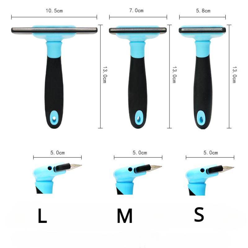 Pet Grooming Brush-Double Side - огляд і ціна Undercoat Rake Dematting Tool Dog Shedding