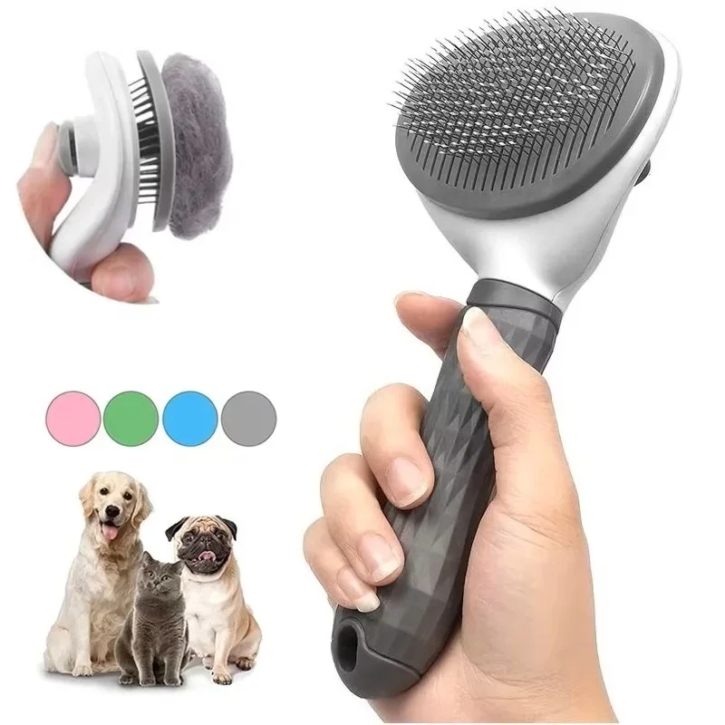 Self Cleaning Pet Slicker Brus - огляд і ціна Slicker Brush Self Cleaning Pet Grooming