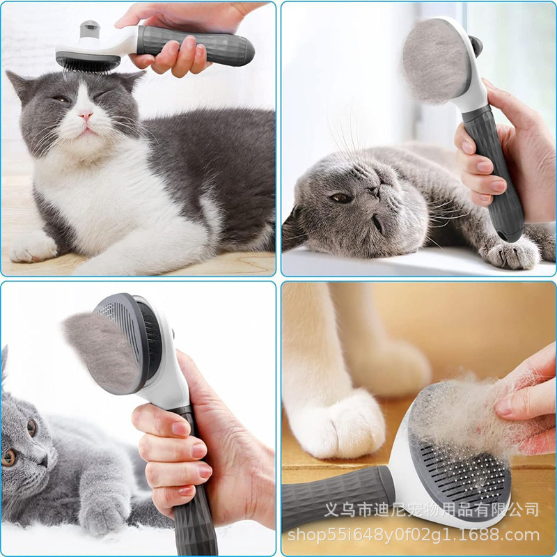 Pet Self-Cleaning Slicker Brus - огляд і ціна Slicker Brush Self Cleaning Pet Grooming