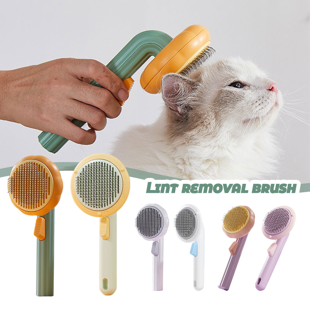 Pet Hair Removal Comb Cat Brus - огляд і ціна Slicker Brush Self Cleaning Pet Grooming