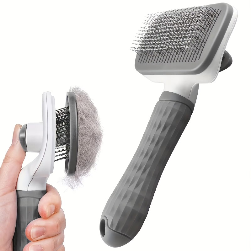 Self Cleaning Pet Grooming Bru - огляд і ціна Slicker Brush Self Cleaning Pet Grooming