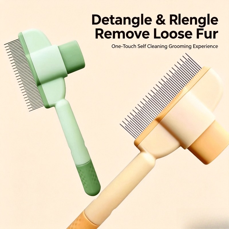 Pet Self Cleaning Slicker Brus - огляд і ціна Slicker Brush Self Cleaning Pet Grooming