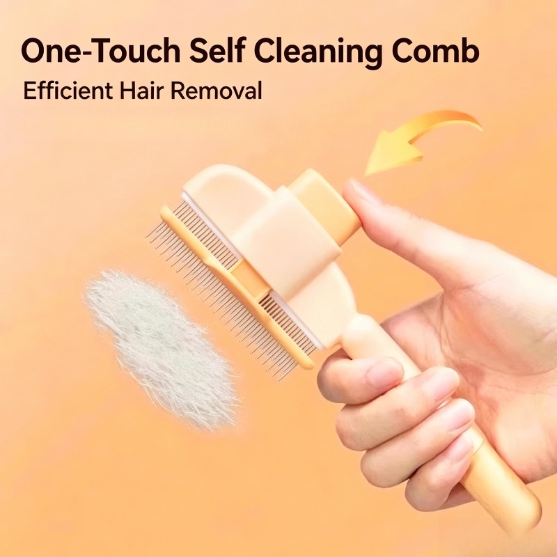 Pet Self Cleaning Slicker Brus - огляд і ціна Slicker Brush Self Cleaning Pet Grooming
