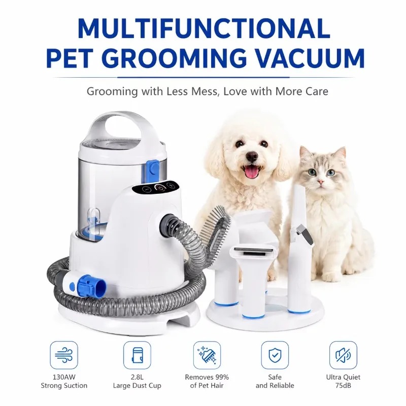 2026 5-in-1 Professional Pet G - огляд і ціна Pet Grooming Vacuum Suction Kit 5 In 1