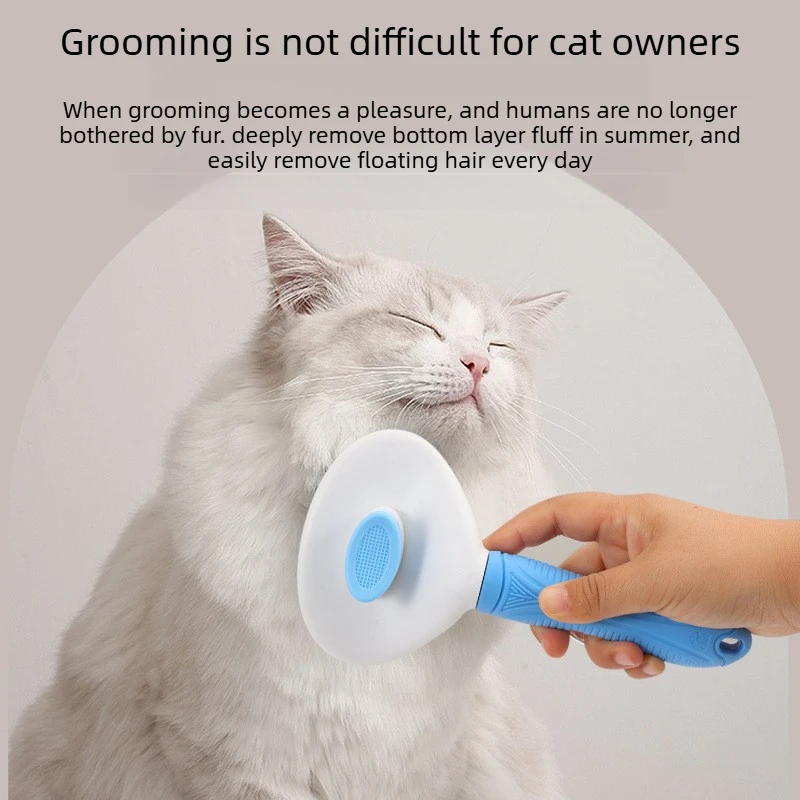 Dog Cat Grooming Brush, Self-C - огляд і ціна Slicker Brush Self Cleaning Pet Grooming