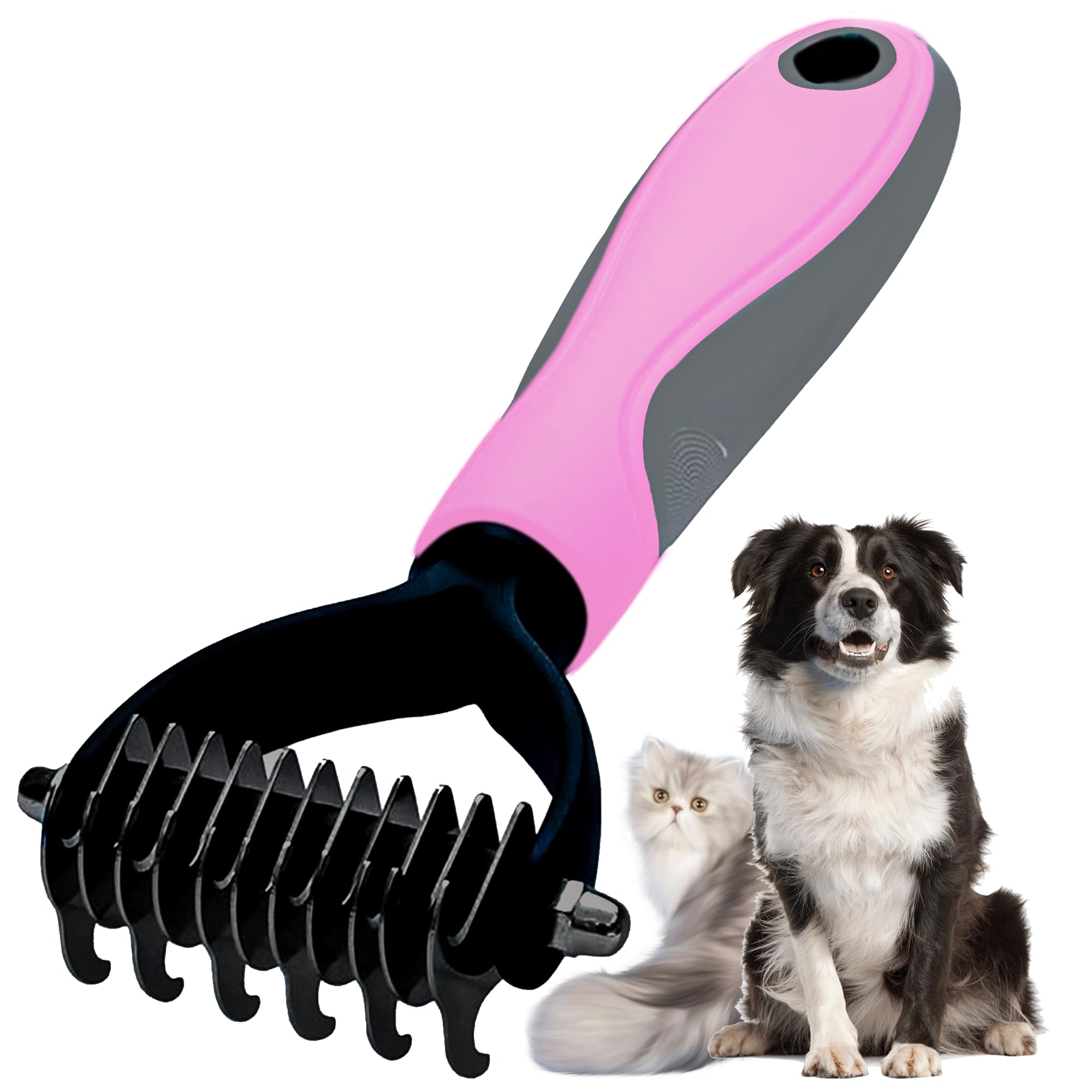 Pet Grooming Brush - Shedding  - огляд і ціна Undercoat Rake Dematting Tool Dog Shedding