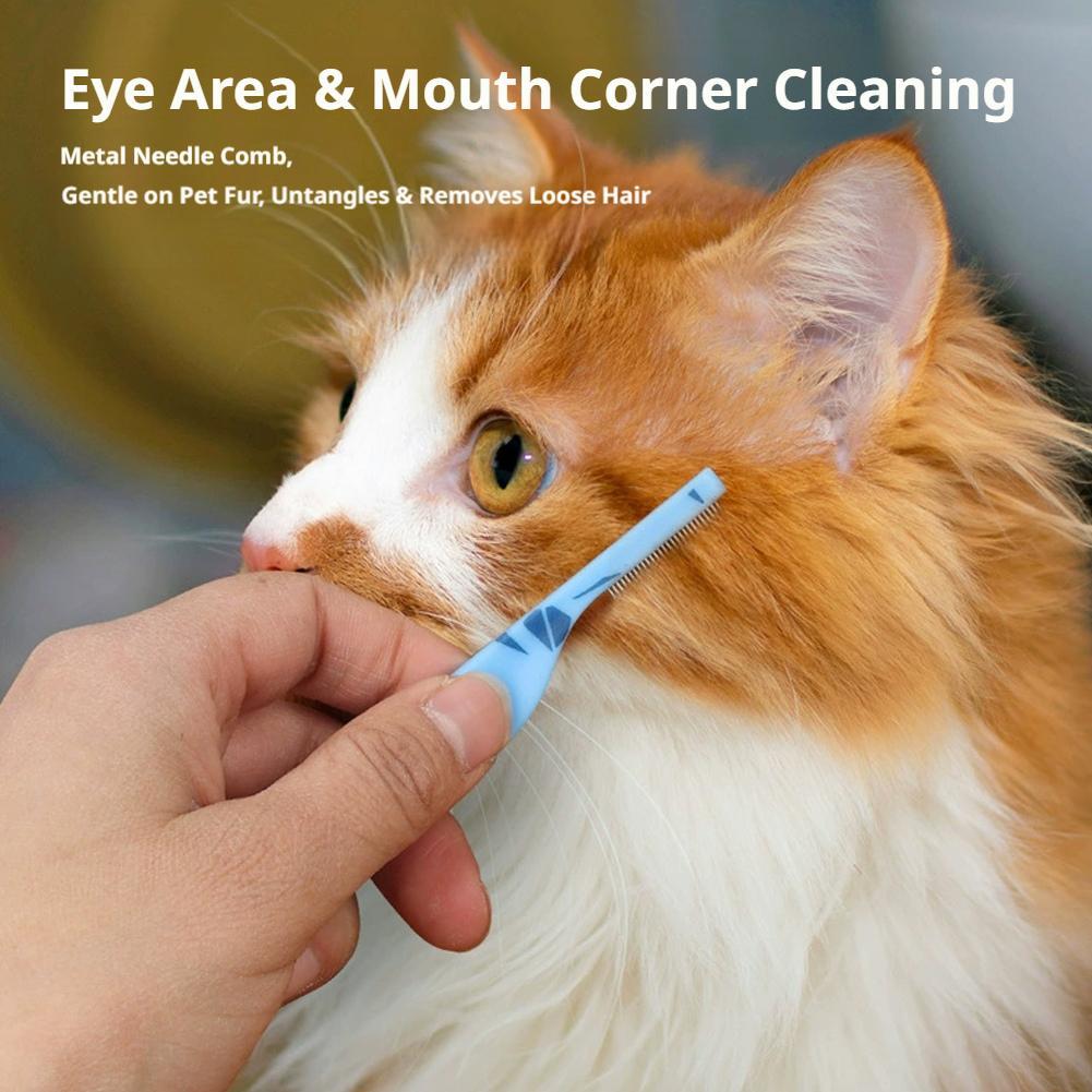 Cat Face Comb Mini Stainless S - огляд і ціна Flea Comb Fine Tooth Pet Tear Stain