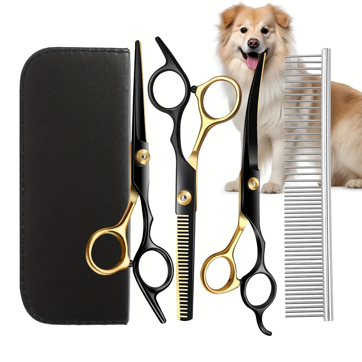 Professional 7-Inch Curved Chu - огляд і ціна Professional Pet Grooming Scissors Curved