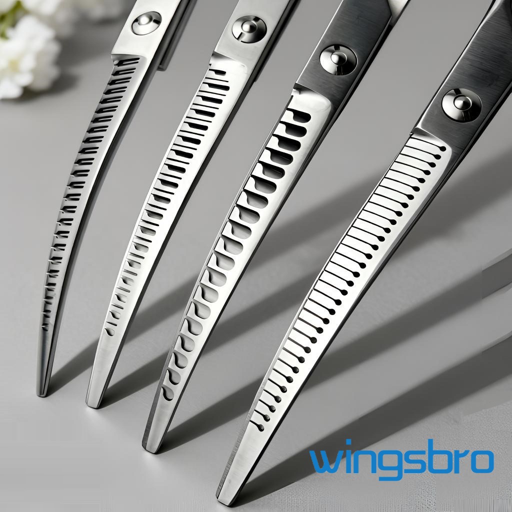 Wingsbro 8 Inch Dog Curved Dro - огляд і ціна Professional Pet Grooming Scissors Curved