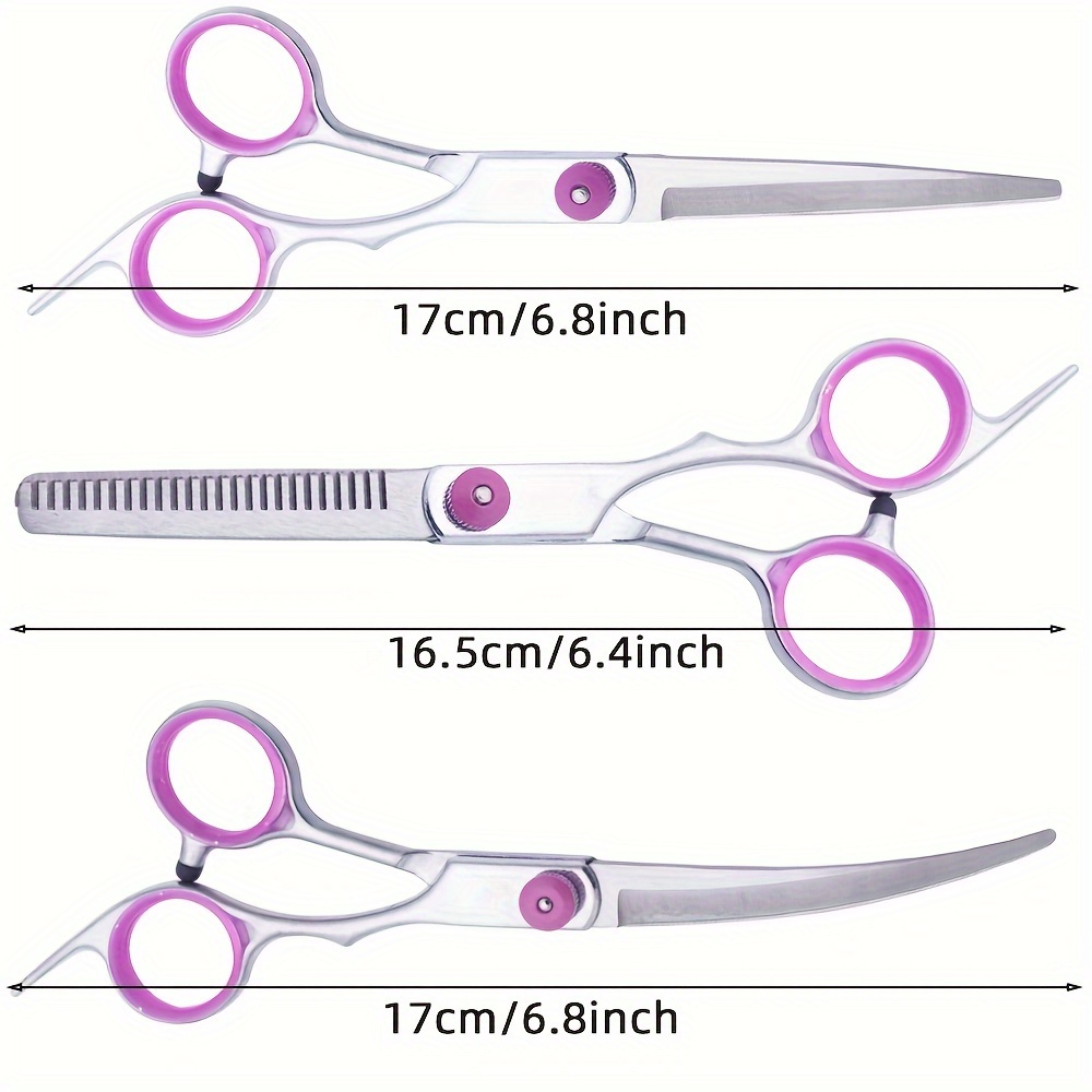 5Pcs Professional Dog Grooming - огляд і ціна Professional Pet Grooming Scissors Curved
